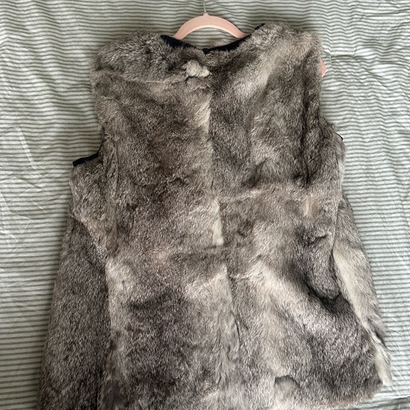 Faux Fur Vest in Taupe Gray - Picture 6 of 6